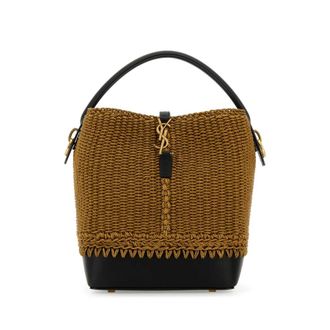 Saint Laurent Raffia Le 37 Bucket Bag