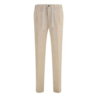 Pantaloni Torino Pantaloni in Lino - - Trousers - Uomo - Beige - S