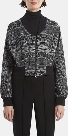 Capsule 121 THE ORBIT JACKET IN GRAVITY STRETCH in Black With Ivory at Nordstrom, Size X-Large
