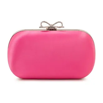 Self Portrait Clutches, female, Pink, Size: ONE SIZE Satin Clutch Bag