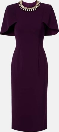 Jenny Packham Abito midi Thalia con cristalli