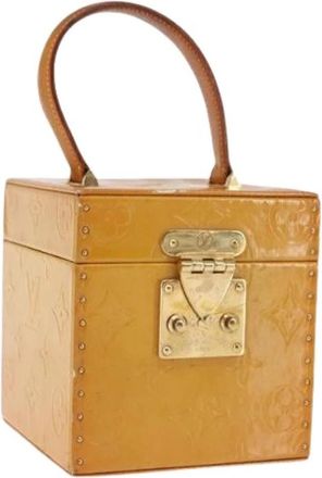 Louis Vuitton Pre-owned Vintage Mini Tas - Dames - Vintage Mini Tas - Beige - ONE Size - Leer - Vintage