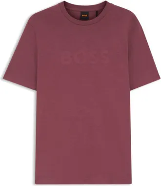 BOSS Regular-fit cotton T-shirt with modern logo
