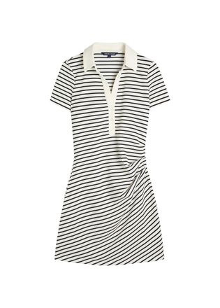 Veronica Beard Lanier Striped Piqué Mini Dress - White And Black - XS (UK6 / XS)