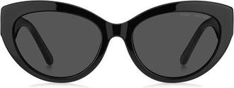 Marc Jacobs 54mm Cat Eye Sunglasses in Black/Grey at Nordstrom