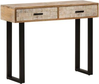 vidaXL Console Table 100x30x75 cm Solid Mango Wood Vidaxl