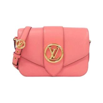 Louis Vuitton Pre-owned LV Pont Neuf Calf Shoulder Bag - Dames - Pre-owned - Roze - Maat: ONE Size Leer