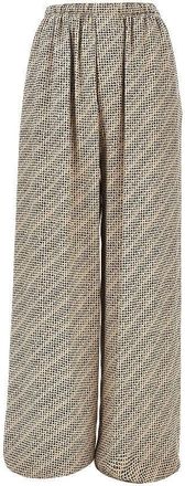 Balenciaga Silk pants with Monogram print Woman 38