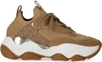 Michael Kors Atlas Husk Sneaker - Dames - Sneakers - Bruin - 37 EU - Katoen - Schoenen
