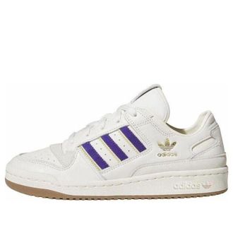 adidas (WMNS) adidas Forum Low CL Cloud White Collegiate Purple Cream White JH7940