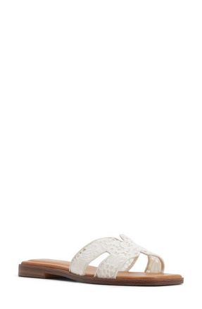 Aldo Itsandal Slide Sandal in White/Bone at Nordstrom, Size 7.5