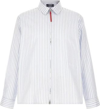 Jacquemus La Chemise Flash Shirt - Heren - Casual Overhemden - Blauw - M - Katoen - Overhemden