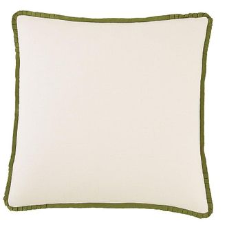 Ballard Designs Alouette Pleated Trim Pillow Cover - Dusty Blue 20 x 20 - Ballard Designs