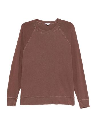 James Perse vintage french terry sweatshirt - women - Cotton - 0 - Brown
