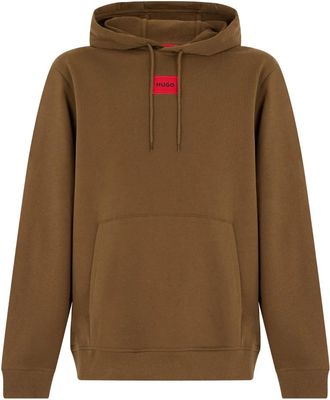 HUGO BOSS Hoodie - Heren - Hoodies - Bruin - S - Katoen - Hoodies & sweatvesten