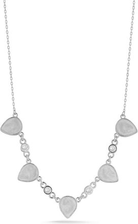 Glaze Jewelry Mother-of-Pearl Station Necklace in Silver at Nordstrom Rack