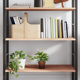 vidaXL Vidaxl - Estante De Pared Madera Maciza De Roble Sin Tratar 100x50x2 Cm