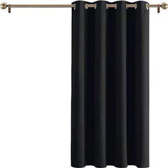 No Brand Cortinas Opacas - Cortas - Panel Individual - 160 Cm (alto) X 132 Cm (ancho) - Gris