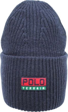 Polo Ralph Lauren Terrain Knit Cuffed Beanie Hat in Navy Men Cap - OS