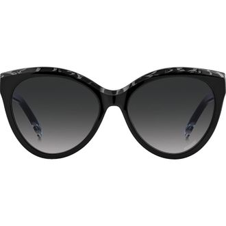 Missoni 57mm Gradient Cat Eye Sunglasses in Grey Black Horn/Grey Shaded at Nordstrom Rack