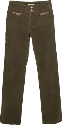 Celine Pantaloni a coste - Marrone