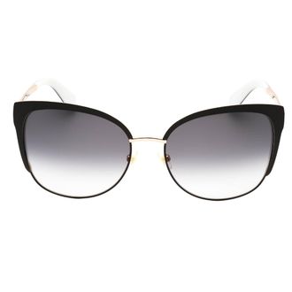 Kate Spade New York Unisex Genice Black Gold Frame Grey Gradient Lens Sunglasses Metal - One Size
