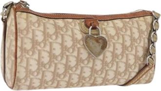 Dior Pre-owned Vintage Schoudertas - Dames - Vintage Schoudertas - Beige - ONE Size - Leer - Vintage