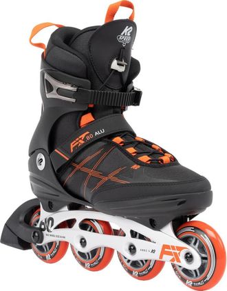 K2 F.I.T. 80 ALU Black Mens Inline Skates in Black/red at Nordstrom, Size 9.5