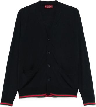 Gucci Sweaters Blue - Heren - Vesten - Zwart - S - Truien & Vesten