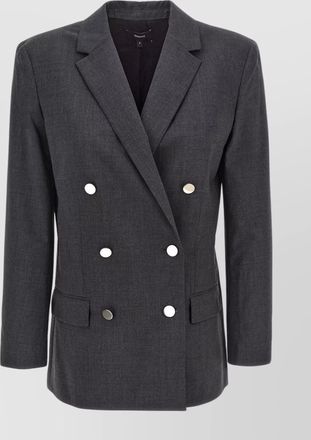 Theory tailored jacket with button detailing and structured shoulders