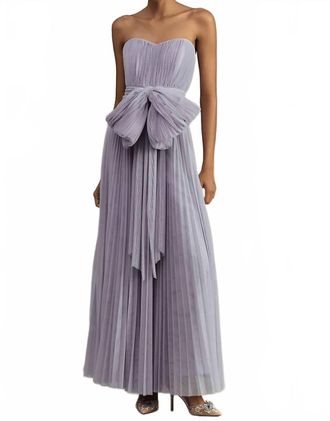 Hutch Cataline Bow Front Gown In Lavender