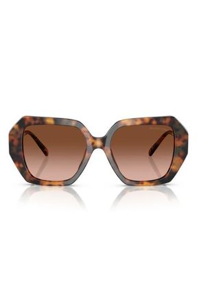 Michael Kors 54mm Gradient Square Sunglasses in Brown Grad at Nordstrom