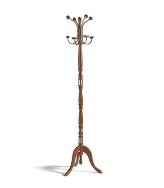 HERDASA Herdasa - Perchero Clasico Mod. 440 Herrajes Cromo Satinado Lacado Mogano,175cm(alto)44 Cm(ancho)38 Cm(largo)