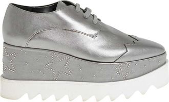 Stella McCartney Silver Leather Sneakers