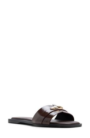 Aldo Briela Slide Sandal in Dark Brown at Nordstrom, Size 6.5