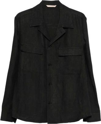 BRIGLIA 1949 Overhemden, Heren, Zwart, S, Borstzak Jas