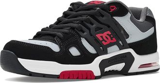 DC AT-2 Mens Skate Shoes Black/Grey/Red : 11.5 D - Medium, Leather/Synthetic