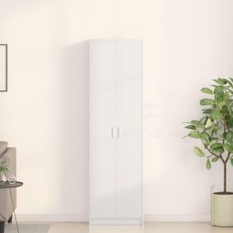 vidaXL Guardaroba con porta Bianco 55 x 25 x 189 cm Legno multistrato - Vidaxl