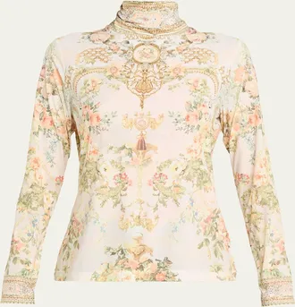 Camilla Twilight in Istanbul Jersey Turtleneck Top