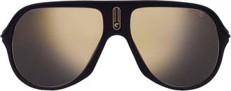 Carrera Grey Gold Mirror Navigator Unisex Sunglasses SAFARI 65/N 0003/JO 62