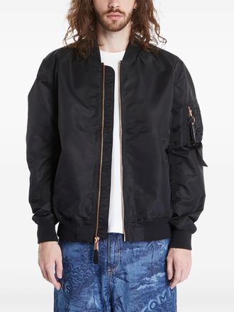 Alpha Industries Bomber con ruches - Nero