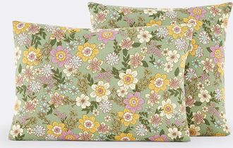 La Redoute Interieurs Kussensloop in katoen/gewassen linnen, Rosemary groen