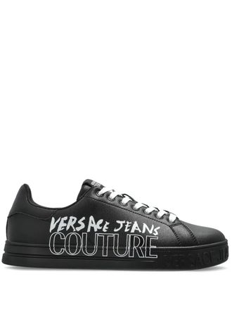 Versace Jeans Couture logo-print trainers - Black