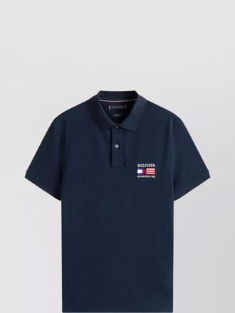 Tommy Hilfiger flag polo shirt with short sleeve design