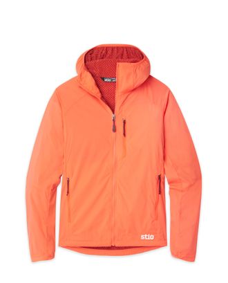 Stio | Womens Dawner Hooded Jacket, Size Extra Small in Neon Bloom
