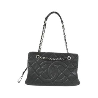 Chanel Pre-owned Grained Calf Shoulder Bag - Dames - Pre-owned - Zwart - Maat: ONE Size Leer