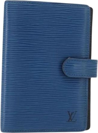Louis Vuitton Pre-owned Lederen Home-Office Accessoire - Dames - Vintage Accessoires - Blauw - ONE Size - Leer - Vintage