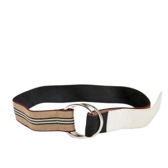 Burberry Pre-owned Signature Striped Canvas Belt - female - Burberry Vintage - Vintage Belts - Multicolor - ONE SIZE - Pre-owned
