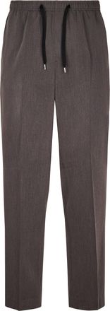 Cellar Door Straight-Leg Trousers with Adjustable Waistband and Functional Pockets