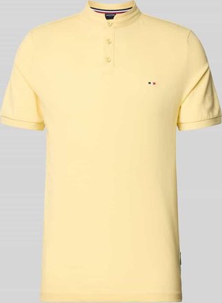 Daniel Hechter Slim Fit Poloshirt mit Stehkragen in Hellgelb, Gr&ouml;&szlig;e XXXL